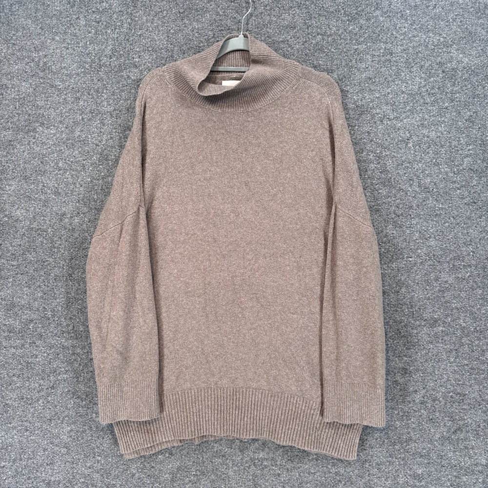 Abercrombie & Fitch Sweater Womens Medium Brown Turtleneck Oversized Knit